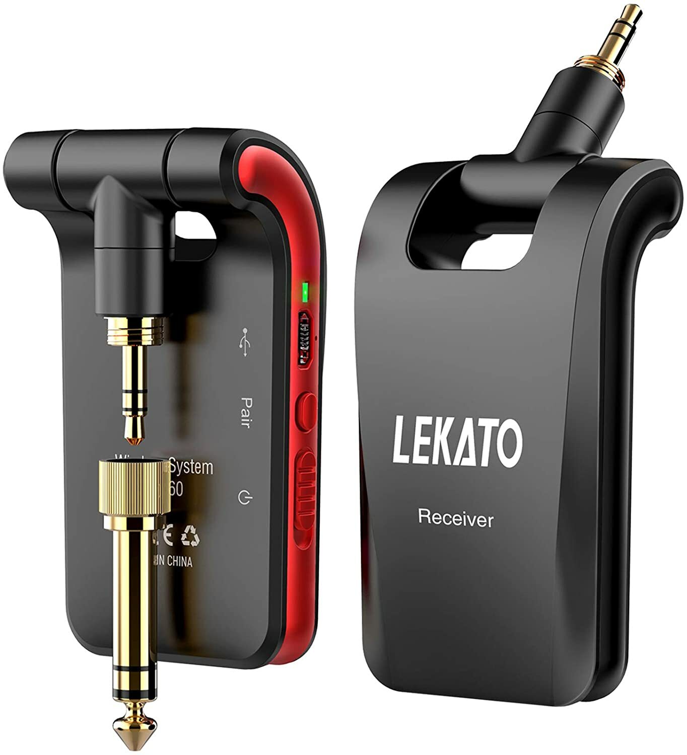LEKATO 2.4Ghz 280&deg; Wireless Stereo Guitar Transmitter Recei