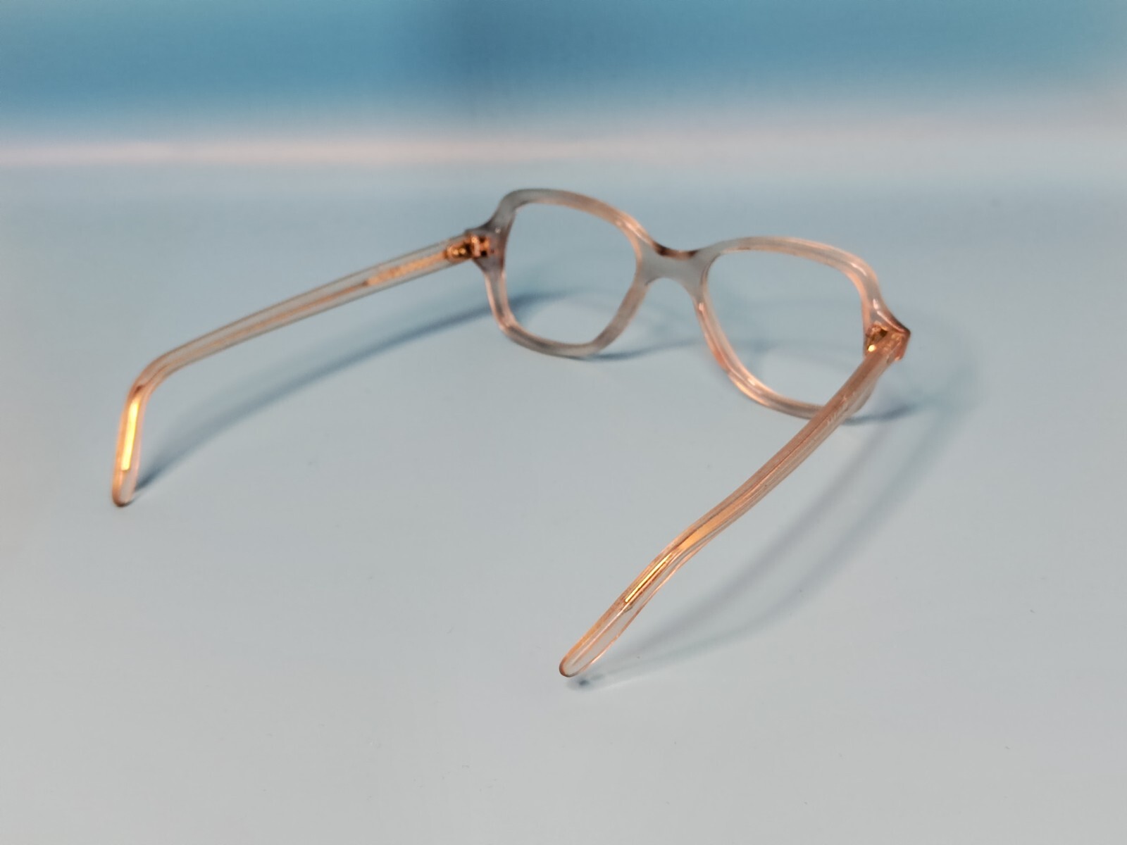 VINTAGE 1950s RECTANGULAR CLEAR ACETATE EYEGLASS … - image 10