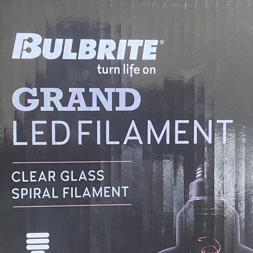 Bulbrite 4W Grand LED Filament Globe Shape 7.87" Diameter 200 lum 2200K-Set of 2 - Picture 5 of 11
