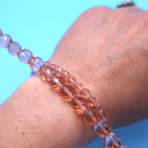 Faceted Pink Czech Glass Oval Beads (Available In 2 Options) (PCG35) - Picture 4 of 11