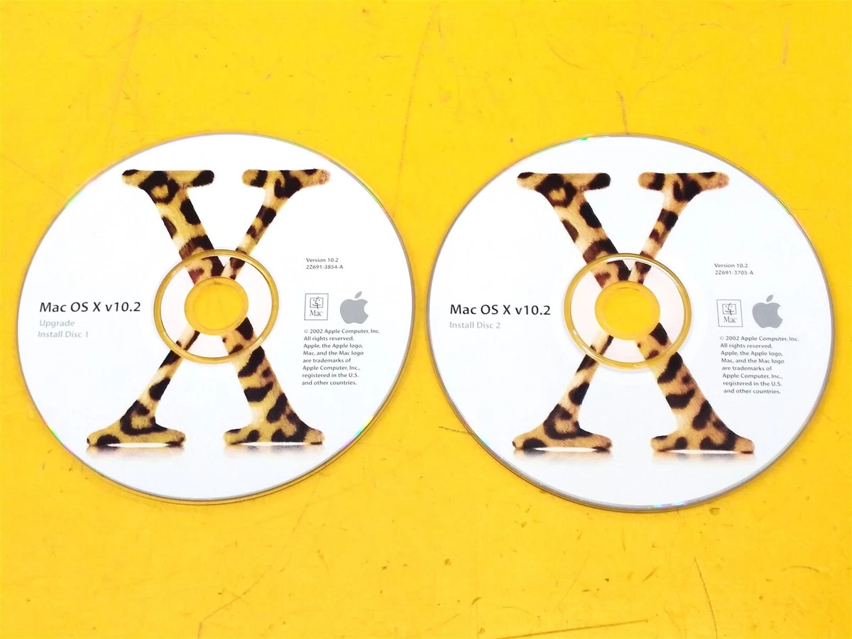 Apple Apple Mac OS X 10.2, Jaguar Operating System Software in 