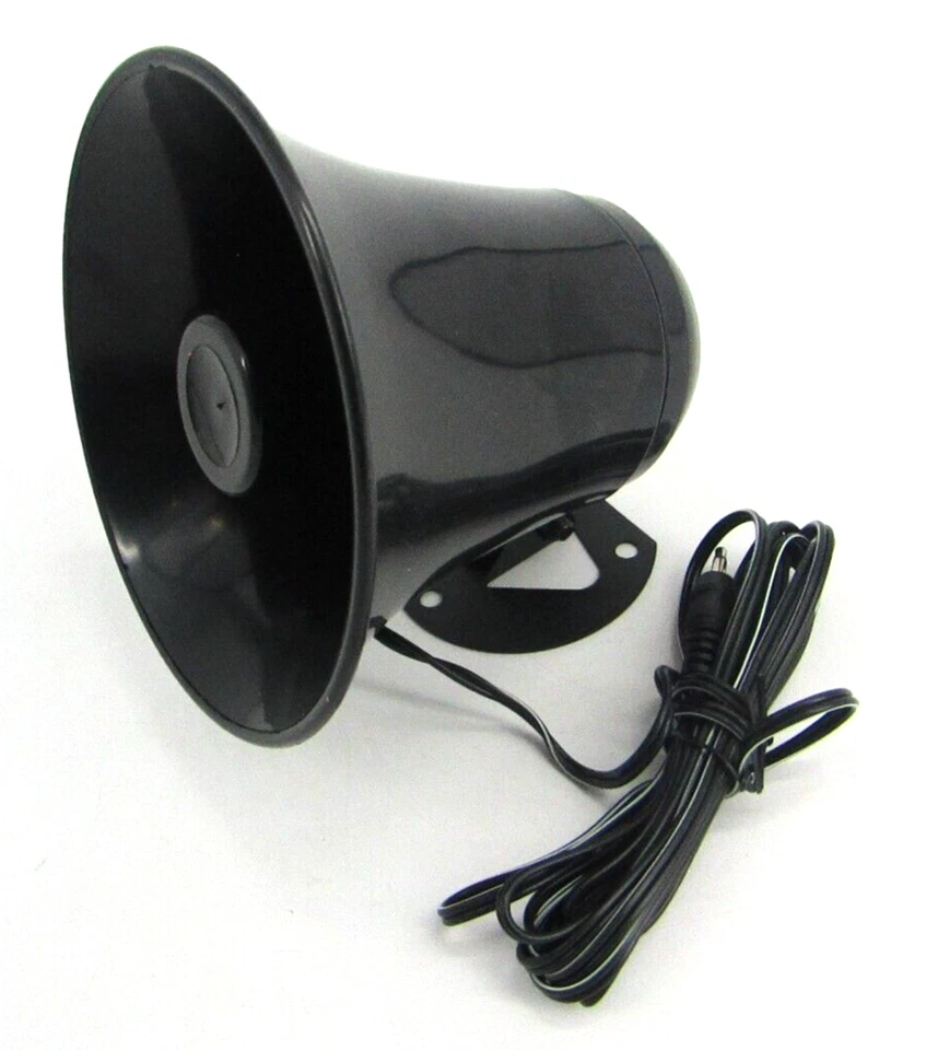 Pyramid All Weather 5" PA Trumpet Horn Mono Extension Speaker Loud Siren System - Image 2 of 4