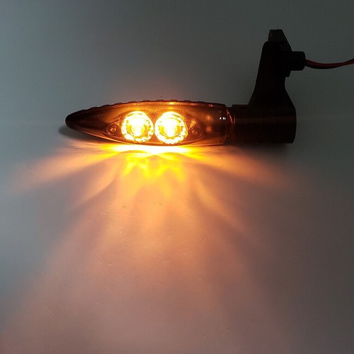 Luz intermitente LED ámbar de señal de giro trasera para BMW F800 GS/R/S R1200 humo - Imagen 5 de 6