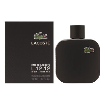 Eau de Lacoste L12.12 Noir Intense by Lacoste for Men 3.3 oz EDT Spray Brand New