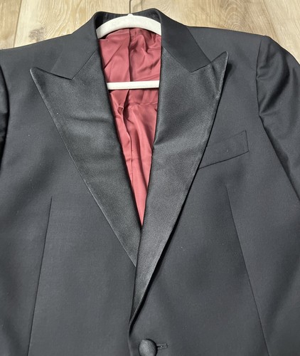 Suit Supply Blazer Vitale Barberis Super 110s Pure Wool Black Size 40 US - Picture 4 of 10
