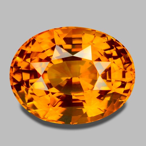 4.56cts GIA CERTIFIED NATURAL CEYLON TOP YELLOWISH ORANGE SAPPHIRE - Afbeelding 1 van 2