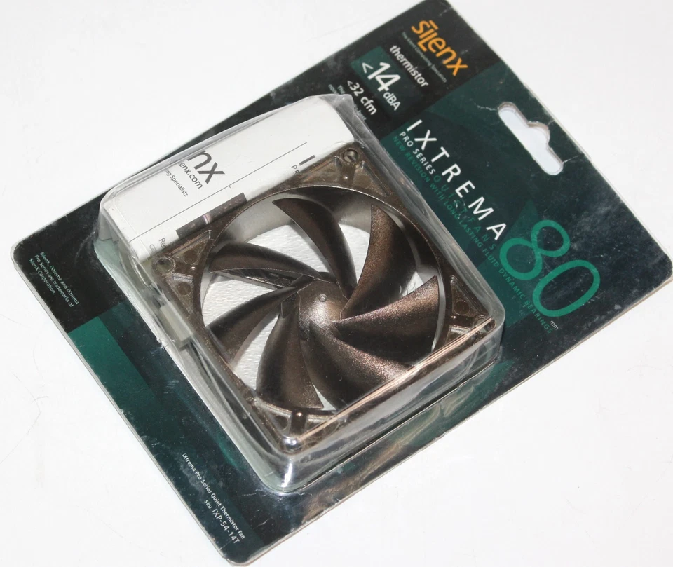 siLenx IXTREMA 80 Pro Silent Fan IPX-54-14T w/Heat sensor, 80mm 14dBA 32CFM - Image 4 of 4