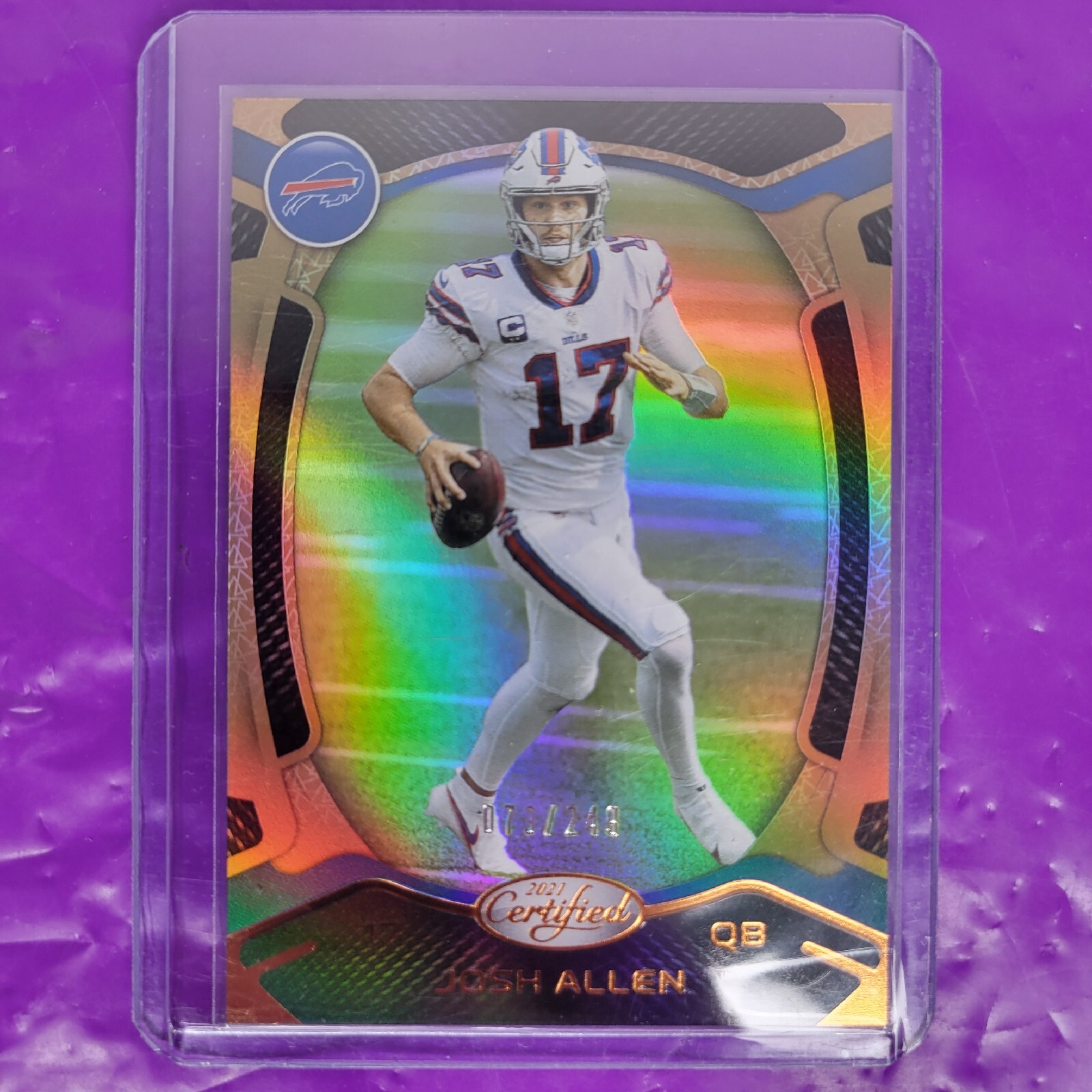 2021 Certified Football Josh Allen Bronze 073/249 Buffalo Bills