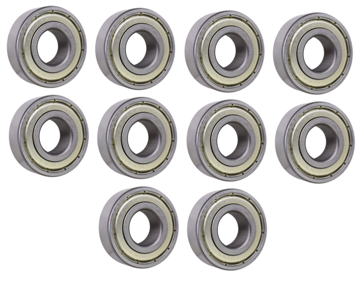 10 Each) 6202-ZZ, 6202-2Z, 202SS Shielded Radial Ball Bearing