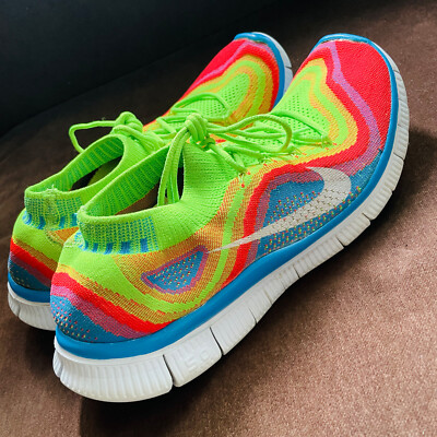 N I K E FREE RUN 5.0 FLYKNIT 13 US 47.5 EUR MENS Rainbow  display picture 3