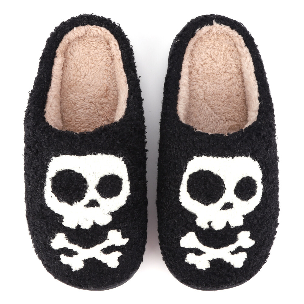 APL Halloween Scheletro Peluche Pantofole Interno Divertenti Punta Chiusa Pantofole per Uomo Donna