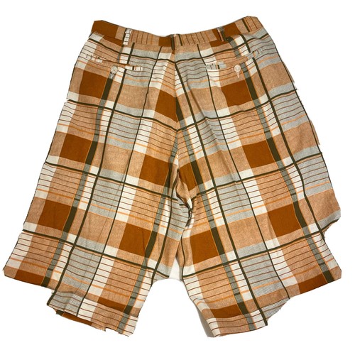 Trust Pantaloncini Golf Uomo 32 Arancione Plaid Casual - Foto 2 di 9