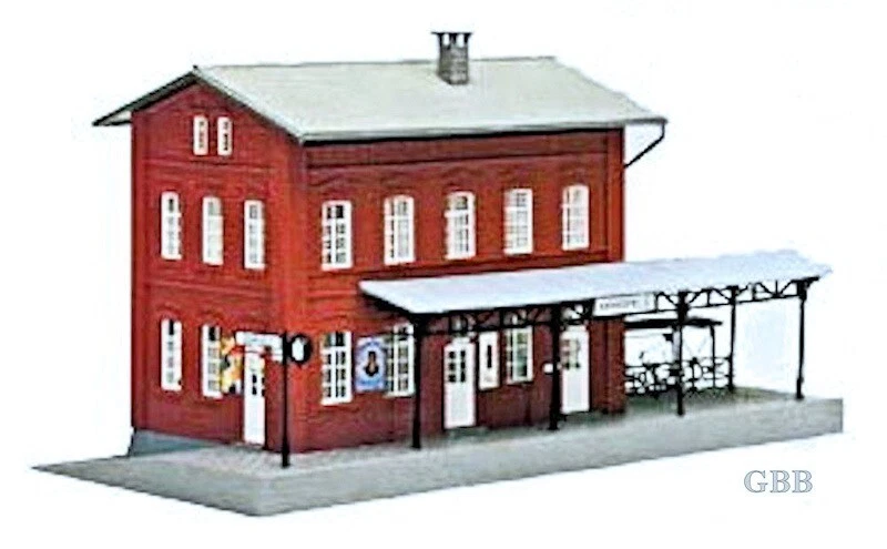 HO Scale Train MANSFIELD STATION Kit Model Power New in Sealed Box 480 - Image 2 of 2