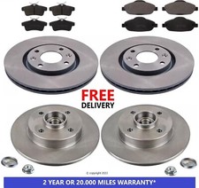 For Peugeot 3008 mk1 Front and Rear Brake Discs and Pads 1.6 HDi Vti DIESEL 9-16