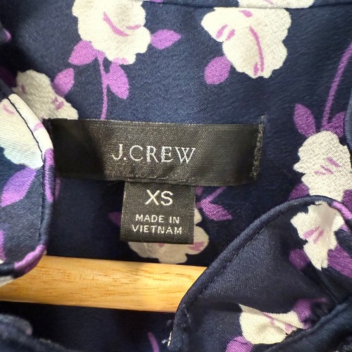 J.Crew Ruffleneck Peony print Sleeveless Tank Preppy Girly Floral XS | eBay
