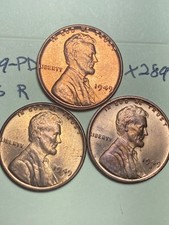 1949-pds Lincoln Wheat Cent 3 Coin Set X289 1949-pds Lincoln Wheat Cent 3 Coin Set X289