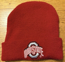 Ohio State OSU Buckeyes red Knit Winter Beanie Hat Beanie Starter One Size