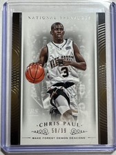 2015 Panini National Treasures Collegiate Multisport Chris Paul #/99 Wake Forest