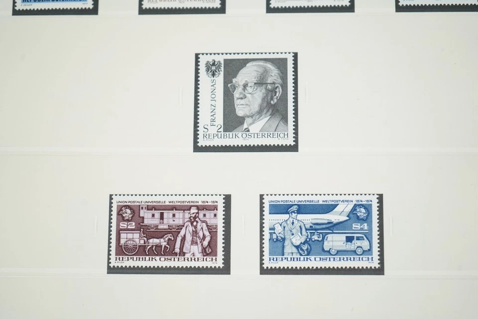 AUSTRIA 1974-1986 COLLECTION OF 400 STAMPS MINT & USED STORED IN SAFE ALBUM - Image 3 of 4