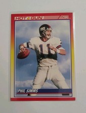 1990 Score Phil Simms HOT GUN New York Giants