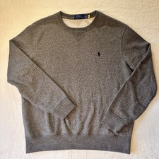 Polo Ralph Lauren Men  s Pullover Sweatshirt Crew Neck Grey Heather Size Large L