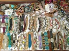 180+ HUGE Vtg Costume to Fashion Jewelry lot Bracelet Tennis Chain Charm Leather