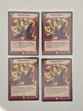 Duel Masters Cards TCG - Magma Gazer - Rare - DM-01 - 4 Card Lot - Playset