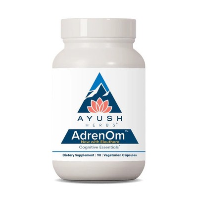 Ayush Herbs AdrenOm - Cognitive -  90 Capsules - Newest Expiration!