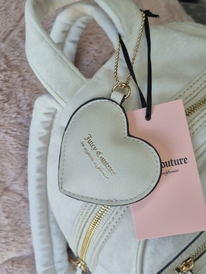 NWT Juicy Couture Angel Big Spender Backpack Ivory Velvet  display picture 2