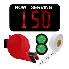 Take a Number System Queue Wireless Calling System with 1 Take a Number Display