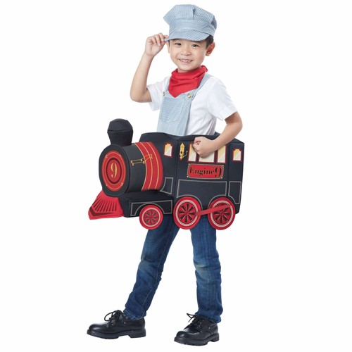Costume All Aboard Treno Ingegnere Conduttore Libro Settimana Bambino Ragazzi Ragazze 3-6