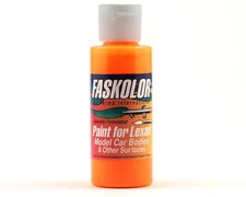 Parma PSE Faskolor Water Based Airbrush Paint Fasflorescent Flame Orange  2oz 