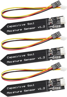 #ad 3PCS Capacitive Analog Soil Moisture Sensor 3.3 5.5V Corrosion Resistant $10.15