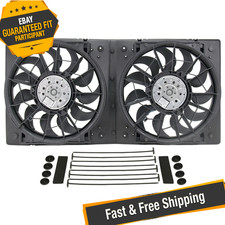 Derale 16928 High Output Dual 12 Electric Rad Fanplastic Shroud Kit