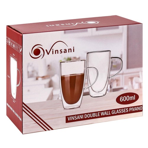 VINSANI DOUBLE WALL GLASSES PIVANO 1010315 - Picture 2 of 7
