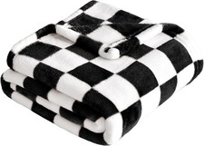 Yurhap Checkered Baby Blanket Fleece Baby Blankets for Boys Girls, Ultra Soft Co