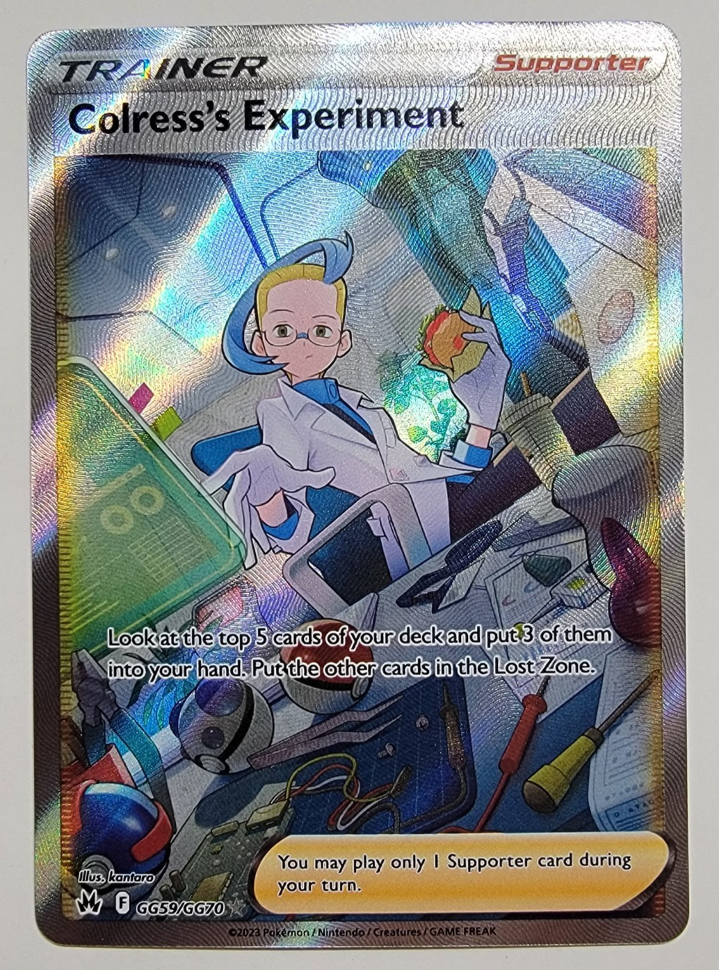 Colress's Experiment GG59/GG70- Crown Zenith: Galarian Gallery Pokemon TCG