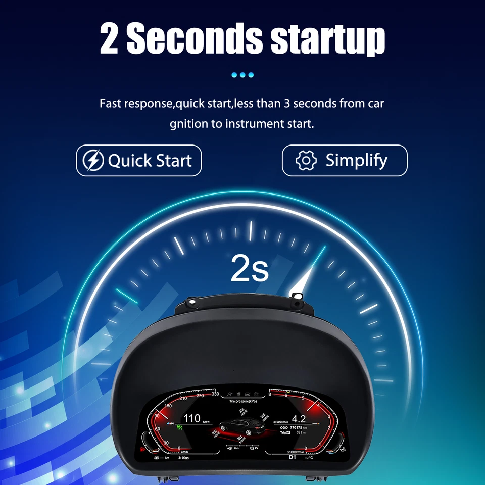 Digital Instrument Cluster Speedometer For BMW 1 Series 120i E82 E87 2006-2011 - Изображение 3 из 4