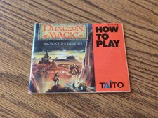 Original Vintage NES Nintendo Dungeon Magic Taito Instruction Booklet ONLY 