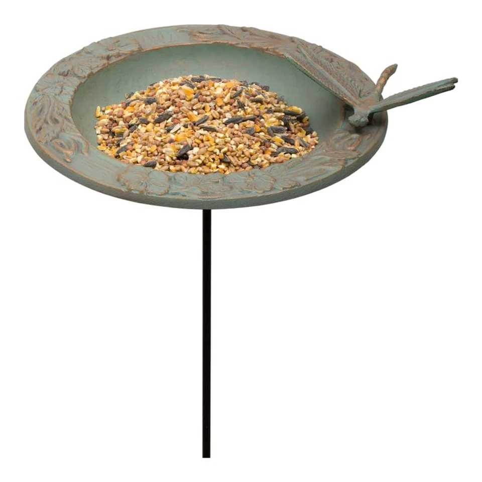 Whitehall Products 30059 Dragonfly Garden Bird Feeder, Copper Verdi - Image 2 of 3