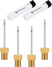 Brass Ball Pump Needles with Storage Case, No Break Heavy Duty Air Pump Needles