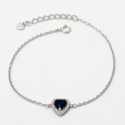 Chimäre Armband 925 Silber mit Herz / 925 silver bracelet L.30