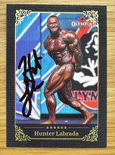 HUNTER LABRADA SIGNED 2021 MR OLYMPIA CARD RACC BODYBUILDER IFBB PRO A