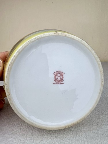 Antique NORITAKE Tree In the Meadow Scenic Round Butter Bowl Hand Painted 5 3/8" - Picture 10 of 13