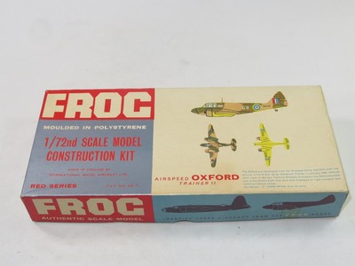 VINTAGE FROG 1/72 Model Kit 336P Airspeed Oxford RARE LINE DRAWING BOX 1963