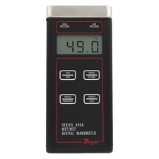 DWYER 490A-6 Hydronic Manometer, 0 to 400 psi, LCD 48GC48