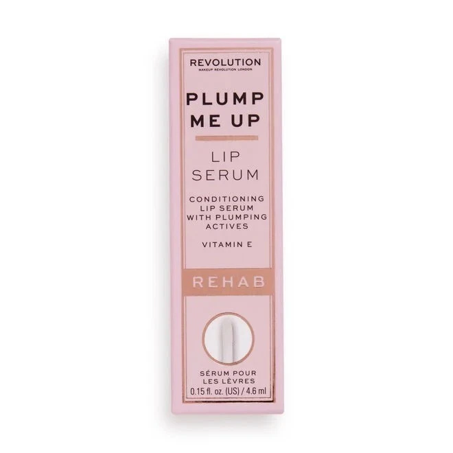 MAKEUP REVOLUTION Rehab Plump Me Up Lip Serum Orange Glaze (4.6ml) NEW BNIB - Image 2 of 2