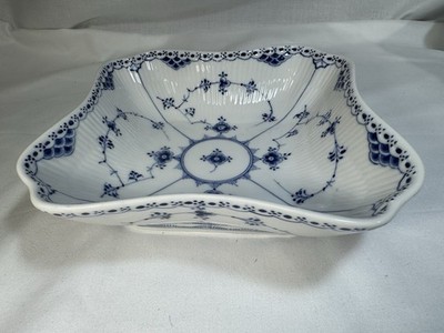 Royal Copenhagen Fluted 'Half Lace' 8.5'' SQUARE OPEN BOWL #708 1st Qlty-Multiple