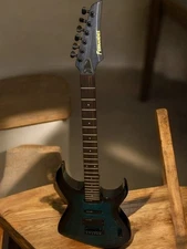 Fernandes Electric Guitar Gradient Blue Solid Body 24F Humbucker