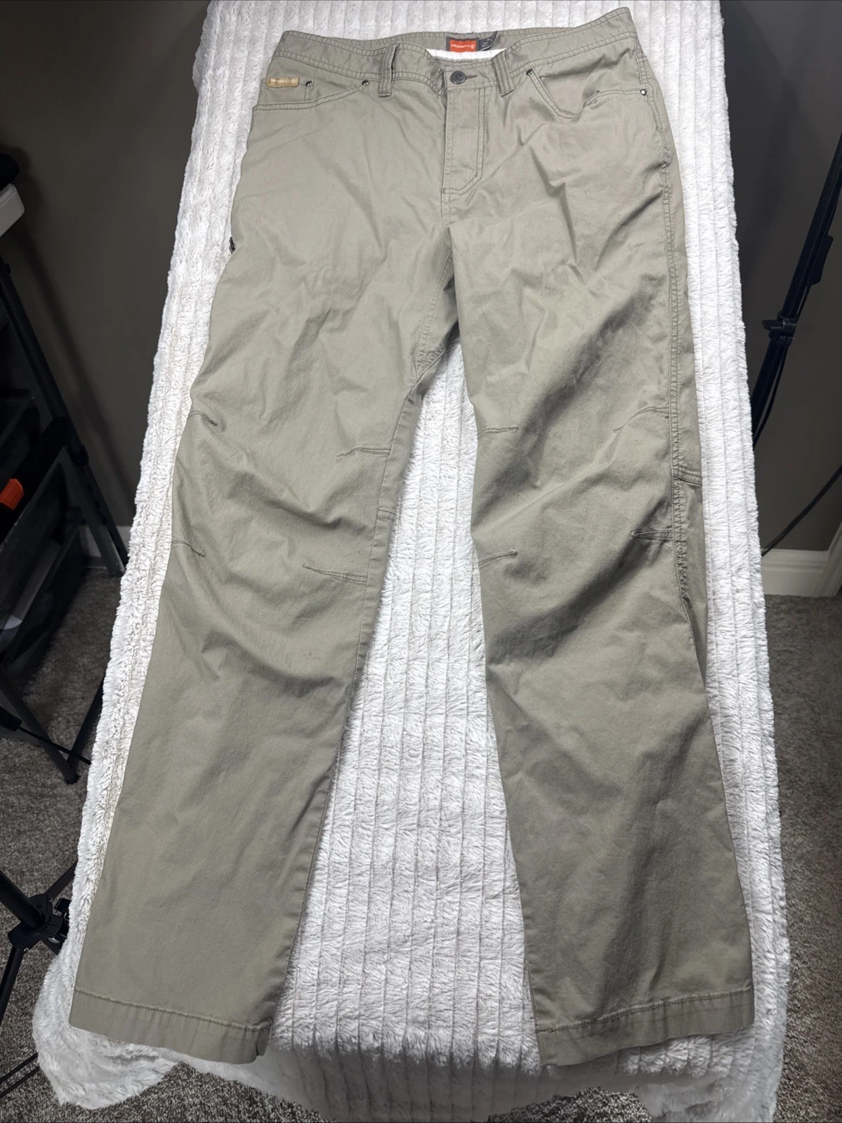 MERRELL Size 34x32 Men's Beige Cotton Blend Zip Fly Zip Pocket Outdoor Pants
Opens in a new window o